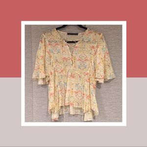 Zara floral summer top